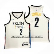 Canotte Brooklyn Nets Blake Griffin NO 2 Citta 2020-21 Bianco