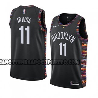 Canotte Brooklyn Nets Kyrie Irving Ciudad 2019-20 Nero