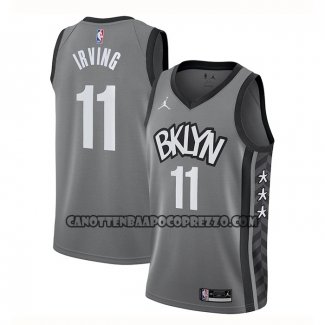 Canotte Brooklyn Nets Kyrie Irving Statement 2020 Grigio