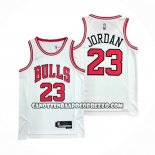 Canotte Chicago Bulls Michael Jordan NO 23 Association 2021 Bianco