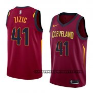 Canotte Cleveland Cavaliers Ante Zizic Icon 2018 Rosso