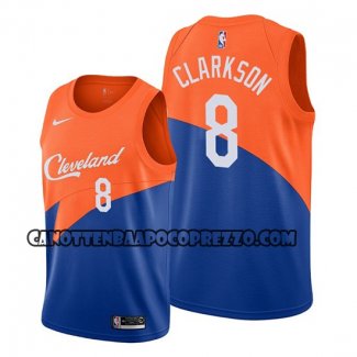 Canotte Cleveland Cavaliers Jordan Clarkson Citta Edition Blu