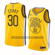 Canotte Golden State Warriors Stephen Curry NO 30 Earned Giallo