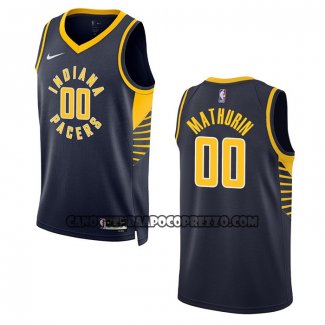 Canotte Indiana Pacers Bennedict Mathurin NO 00 Icon 2022-23 Blu