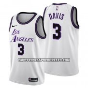 Canotte Los Angeles Lakers Anthony Davis NO 3 Citta 2022-23 Bianco