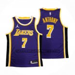 Canotte Los Angeles Lakers Carmelo Anthony NO 7 Statement 2020-21 Viola