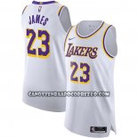 Canotte Los Angeles Lakers LeBron James NO 23 Association Autentico Bianco