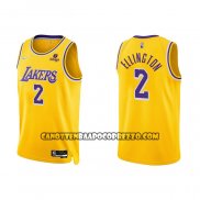 Canotte Los Angeles Lakers Wayne Ellington NO 2 75th Anniversary 2021-22 Giallo