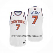 Canotte New York Knicks Carmelo Anthony NO 7 Bianco