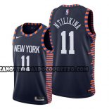 Canotte New York Knicks Frank Ntilikina Citta 2019 Blu