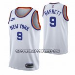 Canotte New York Knicks Rj Barrett NO 9 75th Anniversary Bianco