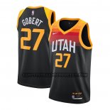 Canotte Utah Jazz Rudy Gobert Citta 2020-21 Nero