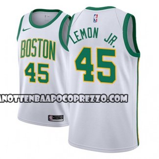 Canotte NBA Boston Celtics Walter Lemon Jr. Ciudad 2018-19 Bianc