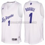 Canotte NBA Natale 2016 D'Angelo Russell Lakers Bianco
