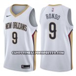 Canotte NBA Pelicans Rajon Rondo Association 2017-18 Bianco