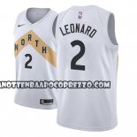 Canotte NBA Raptors Kawhi Leonard Ciudad 2018 Bianco