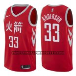 Canotte NBA Rockets Ryan Anderson Ciudad 2017-18 Rosso