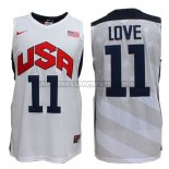Canotte NBA USA 2012 Love Bianco
