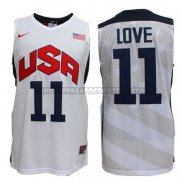 Canotte NBA USA 2012 Love Bianco