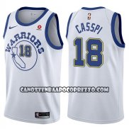 Canotte NBA Warriors Omri Casspi Hardwood Classic 2017-18 Bianco