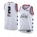 Canotte All Star 2019 Los Angeles Lakers Lonzo Ball Bianco
