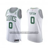 Canotte Boston Celtics Jayson Tatum NO 0 Association Autentico Bianco