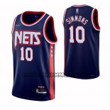 Canotte Brooklyn Nets Ben Simmons NO 10 Citta 2021-22 Blu