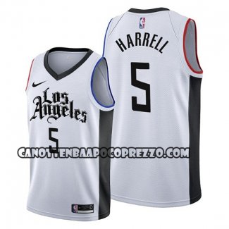 Canotte Los Angeles Clippers Montrezl Harrell Citta Edition Bianco