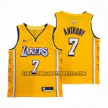Canotte Los Angeles Lakers Carmelo Anthony NO 7 Citta 2019-20 Giallo