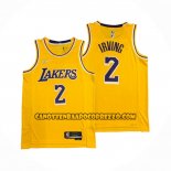 Canotte Los Angeles Lakers Kyrie Irving NO 2 75th Anniversary 2021-22 Giallo