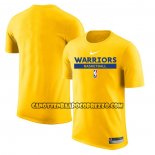 Canotte Manica Corta Golden State Warriors Practice Performance 2022-23 Giallo