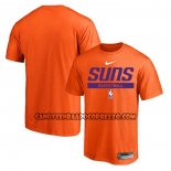 Canotte Manica Corta Phoenix Suns Practice Performance 2022-23 Arancione