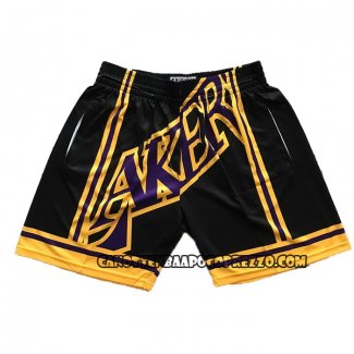 Pantaloncini Los Angeles Lakers Mitchell & Ness Big Face Nero