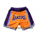 Pantaloncini Los Angeles Lakers Viola Giallo