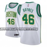 Canotte NBA Boston Celtics Aron Baynes Ciudad 2018-19 Bianco