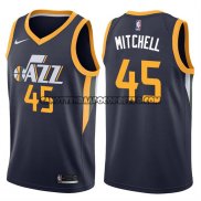 Canotte NBA Jazz Donovan Mitchell Icon Apagado 2017-18 Blu
