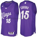 Canotte NBA Natale 2016 Demarcus Cousins Kings Purpura