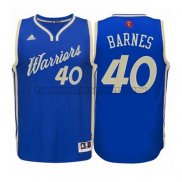Canotte NBA Natale Warriors Barnes 2015 Blu