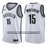 Canotte NBA Nets Isaiah Whitehead Association 2017-18 Bianco