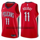 Canotte NBA Pelicans Jrue Holiday Statement 2017-18 Rosso