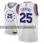 Canotte NBA Philadelphia 76ers Ben Simmons Earned 2018-19 Grigio