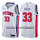 Canotte NBA Pistons Willie Reed Association 2017-18 Bianco