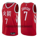 Canotte NBA Rockets Joe Johnson Ciudad 2017-18 Rosso