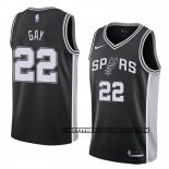 Canotte NBA Spurs Rudy Gay Icon 2017-18 Nero
