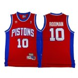Canotte NBA Throwback Pistons Rooman Rosso