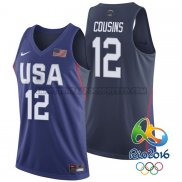 Canotte NBA USA 2016 Cousins Blu