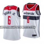 Canotte NBA Wizards Troy Brown Association 2018 Bianco