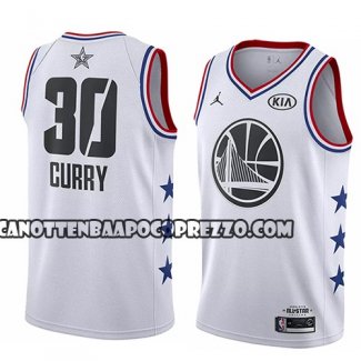 Canotte All Star 2019 Golden State Warriors Stephen Curry Bianco