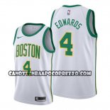 Canotte Boston Celtics Carsen Edwards Citta 2019-20 Bianco