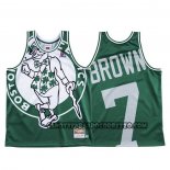 Canotte Boston Celtics Jaylen Brown Mitchell & Ness Big Face Verde
